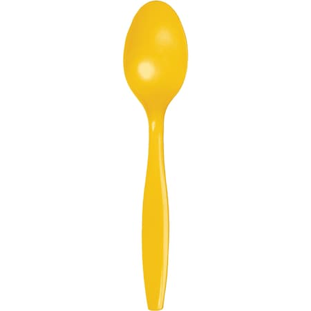 Touch Of Color School Bus Yellow Plastic Spoons, 6.75", 288PK 010554